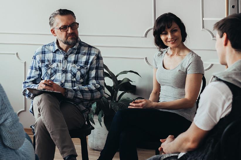People sitting in a group